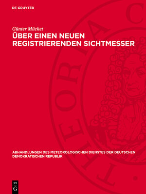 cover image of Über einen neuen registrierenden Sichtmesser